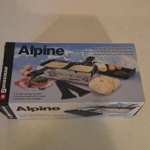 Alpine Portable Candlelight Raclette - Black